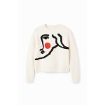 Pull oversize visage femme desigual