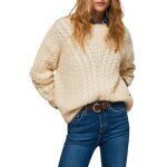 Pull pepe jeans trenzado bey beige pour femme - pepe jeans - manches longues - tissu doux Pull pepe jeans trenzado bey beige pour femme - pepe jeans - manches longues - tissu doux