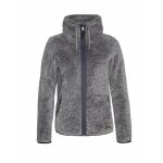 Pull polaire femme protest riri - gris - ski - manches longues - randonne