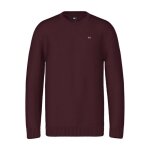 Pull slim coton - tommy jeans - essentials - rouge - col rond - 100% coton bio Pull slim coton - tommy jeans - essentials - rouge - col rond - 100% coton bio