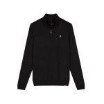 Pull - teddy smith - marty 2 - col montant zippé - gris foncé - maille fine et chaude Pull - teddy smith - marty 2 - col montant zippé - gris foncé - maille fine et chaude