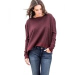 Pull - le temps des cerises - ceres cramby - manches longues - col rond - violet