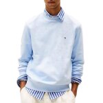 Pull tommy hilfiger essential flag embroidery crew neck hommes Pull tommy hilfiger essential flag embroidery crew neck hommes