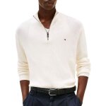 Pull tommy hilfiger textured quarter zip hommes