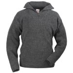 Pull de travail homme - miram - gris - col camionneur - fermeture à glissière Pull de travail homme - miram - gris - col camionneur - fermeture à glissière