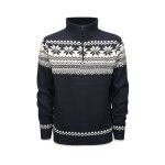 Brandit pull zipp� norv�gien marine homme ? coupe droite col polaire tricot chaud