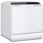 Puluomis mini lave vaisselle pose libre portable 4 couverts 6 programmes avec réservoir deau 5l et Écran ... Puluomis mini lave vaisselle pose libre portable 4 couverts 6 programmes avec réservoir deau 5l et Écran ...