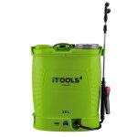 Pulv�risateur electrique � batterie 16l 12v 8ah pression 6 bar itools lance inox + accessoires