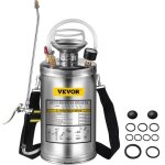 Pulvrisateur jardin  pression en inox avec manomtre 6l  dos spray jet rglable pour jardin nettoyage ...
