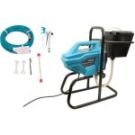 Pulvrisateur de peinture airless 650w 200 bar - varan motors - x6v - haute pression - rservoir 5 litres ...