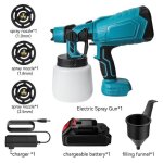 Pulvrisateur de peinture - makita - sans fil - 210w - 1000ml - motifs de pulvrisation prcis