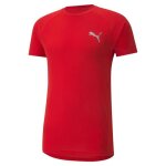 Puma evostripe tee tricot homme rouge (high risk red) l