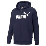 Puma italia srl - ess big logo fz hoodie fl peacoat - sweat - shirt de football