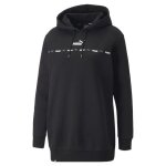 Puma power tape sweat  capuche allong sudation femme noir s