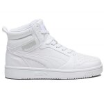 Puma chaussures rebound v6 mid jr - 393831 - 05 blanc