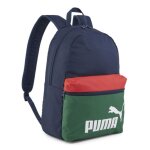 Puma sac  dos bleu fonc vert pour femme - phase backpack club navy - vine - for all time red 254643 ...