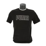Puma t - shirt pour hommes block tipping tee noir 587160001