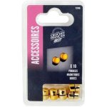 Punaises magntiques - le crochet francais - dores - lot de 10 - 10 mm - fer