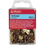 Punaises rondes - herlitz - 200 pi�ces - m�tal avec plastique - m�lange de couleurs - bo�te � accroche ...