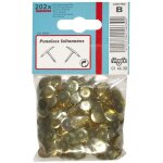 Punaise - vynex - acier laitonn� - fente - sans t�te - 202 punaises