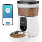 4l distributeur de nourriture automatique chat&chien - 2. 4g wifi - app contr�le - 10 repas par jour ...