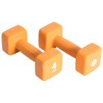Pure2improve ensemble dhaltères 2x4 kg néoprène orange Pure2improve ensemble dhaltères 2x4 kg néoprène orange