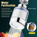 Purificateur de filtre  eau - pour montage de robinet - rotation de 360 - purifier efficacement leau ...