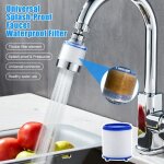 Purificateur de filtre  eau  montage sur robinet - 360 rotatif - pour robinet de cuisine domestique ...