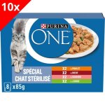Purina one chat strilis - multivarits - 80 x 85 g - sachets fracheur pour chats adultes