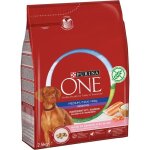 Purina one croquettes au saumon et au riz medium / maxi > 10 kg - pour chien adulte sensible de moyenne ...