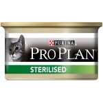 Pro plan sterilised maintenance terrine thon saumon 24x85g portions repas pour chats adultes striliss ...
