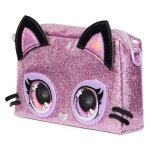 Purse pets - sac - pochette chaton - rose paillet� - fonction lumineuse - piles fournies