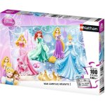 Puzzle 100 pi�ces - princesses �tincelantes - disney princesses - trieurs de pi�ces - nathan