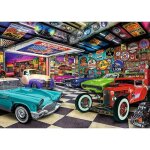 Puzzle 1000 pices premium plus : garage de voitures de collections