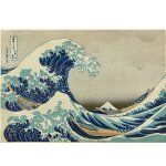 Puzzle 1000 pi�ces - hokusai : la grande vague - piatnik - tableaux et peintures