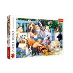 Puzzle 1000 pi�ces - trefl - chiens dans le jardin - animaux - blanc - adulte