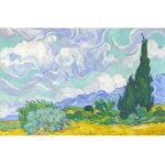 Puzzle 1000 pi�ces : van gogh : champ de bl� avec cypr�s