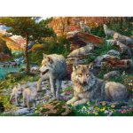 Puzzle 1500 pices loups au printemps adultes & enfants ds 14 ans puzzle de qualit suprieure 80x60cm ...