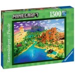 Puzzle 1500 pices le monde de minecraft 17189 ravensburger