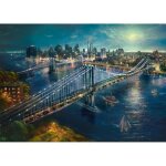 Puzzle 2000 pi�ces : clair de lune � manhattan thomas kinkade