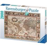 Puzzle 2000 pices - mappemonde 1650 - ravensburger - puzzle adultes - ds 14 ans