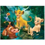 Puzzle 30 pieces roi lion : simba nala timon et timon dans la savane - nathan enfant dessin anime disney ...
