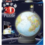 Puzzle 3d ball éducatif - globe terrestre lumineux - ravensburger - 540 pièces - a partir de 10 ans Puzzle 3d ball éducatif - globe terrestre lumineux - ravensburger - 540 pièces - a partir de 10 ans