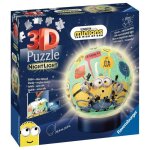 Puzzle 3d ball minions - ravensburger - 72 pices illumin