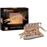 Puzzle 3d en bois - revell - tiny adventures - natural museum - baleine bleue - led