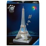 Puzzle 3d iconics - tour eiffel illuminée Puzzle 3d iconics - tour eiffel illuminée