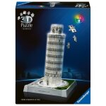 Puzzle 3d iconics - tour de pise illuminée Puzzle 3d iconics - tour de pise illuminée