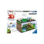 Puzzle 3d minecraft - ravensburger - bo�te de rangement - paysage et nature - gar�on - 6 ans et plus