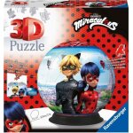 Puzzle 3d miraculous ladybug et chat noir - ravensburger - 72 pices - ds 6 ans