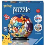 Puzzle 3d - puzzleball pokemon : dracaufeu salameche carapuce et bulbizarre - 72 pieces - ravensburger ...